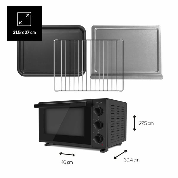 Miniatyrbillede 2 af 7: Taurus Horizon 23 23 L 1500 W Sort Grill
