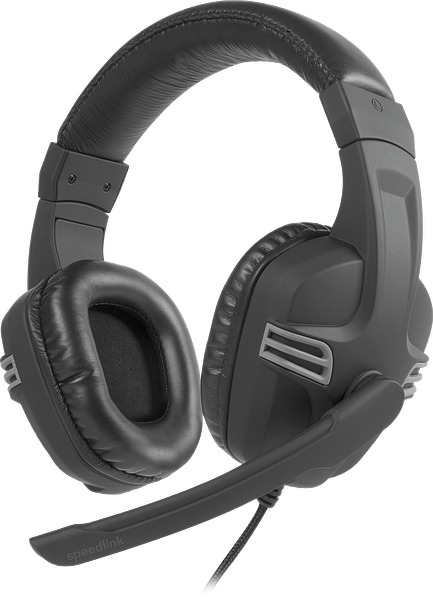 Miniatyrbild 1 av 5: SPEEDLINK VERSICO Headset Kabel Huvudband Samtal/musik Svart, Grå