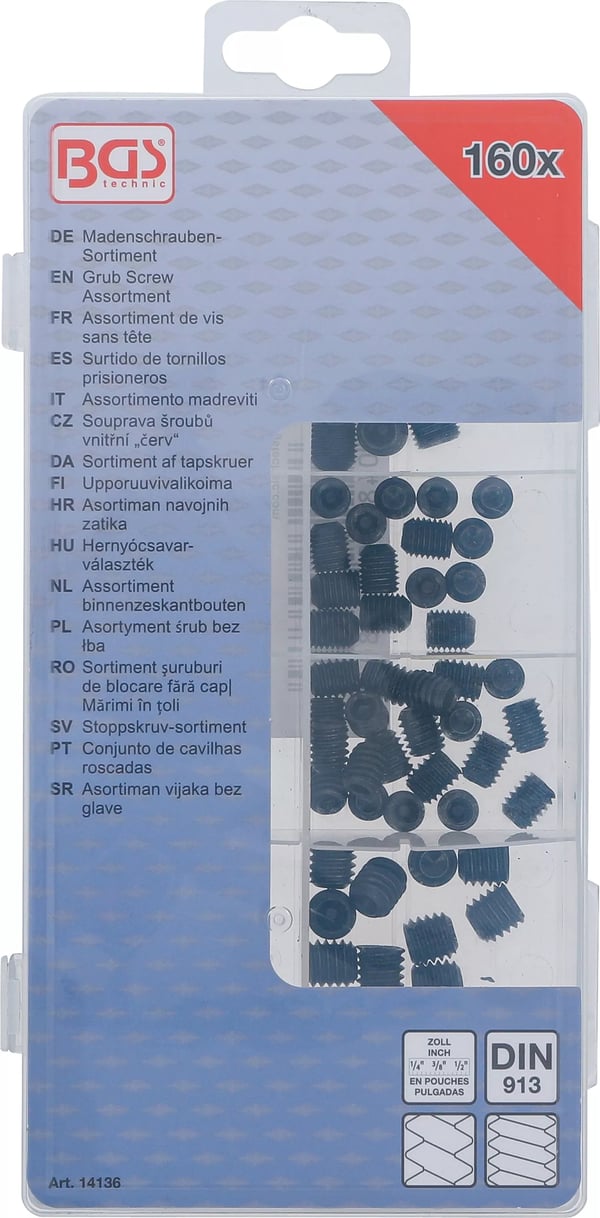 Miniatyrbillede 4 af 4: BGS technic Grub Screw Assortment