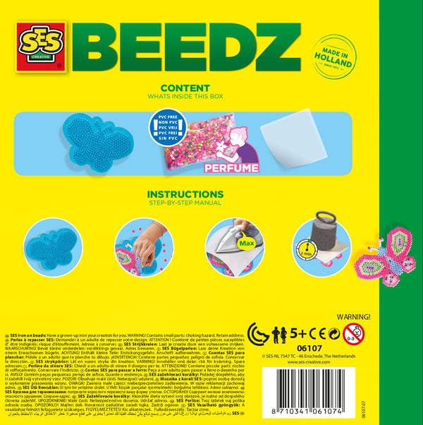 Miniatyrbild 2 av 5: SES Creative Children's Iron-on Beads Butterfly Set