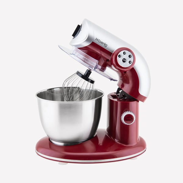 H.Koenig KM80 Stativmixer 1000 W Röd, Rostfritt stål
