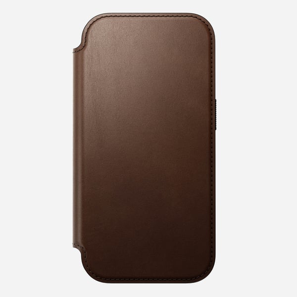 Nomad Mag Leather Back mobiltelefon etui 16 cm (6.3") Cover Brun
