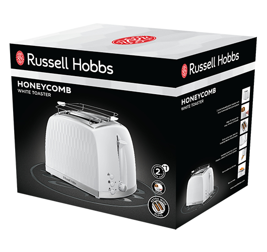 Russell Hobbs 26060-56 brödrostar 6 2 skivor 850 W Vit