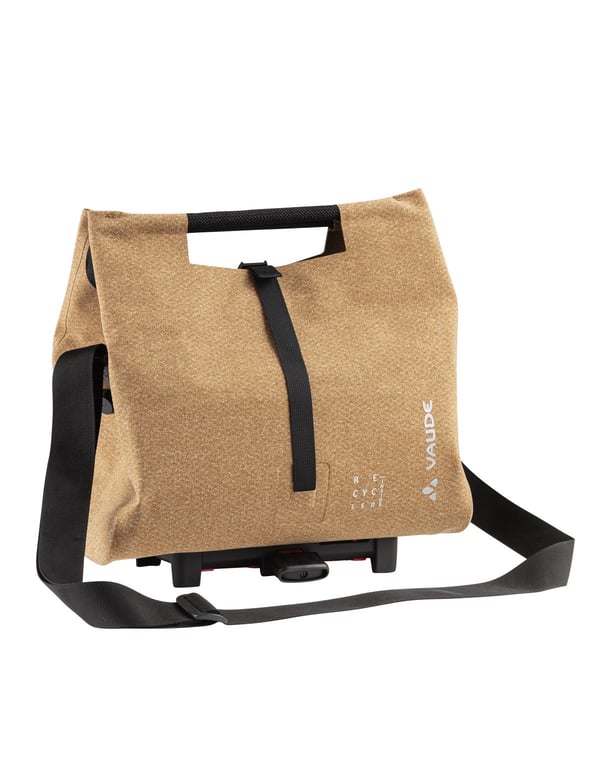 Miniatyrbillede 1 af 2: VAUDE ReCycle Shopper Bagside Cykeltaske 10 L Stof, Polyamid, Polyester, Polyurethan Brun