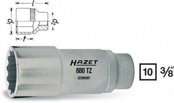 HAZET 880TZ-9 boremaskine adapter til bit 1 stk