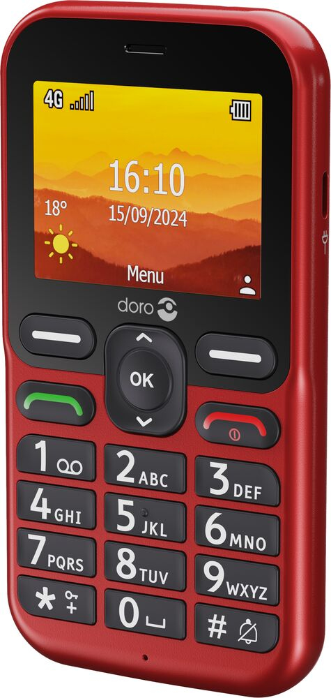 Miniatyrbillede 8 af 9: Doro Leva L10 6,1 cm (2.4") 120,7 g Rød Feature telefon