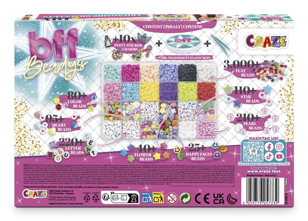 Miniatyrbillede 5 af 7: CRAZE 57339 perle Perlemiks Flerfarvet 1 stk