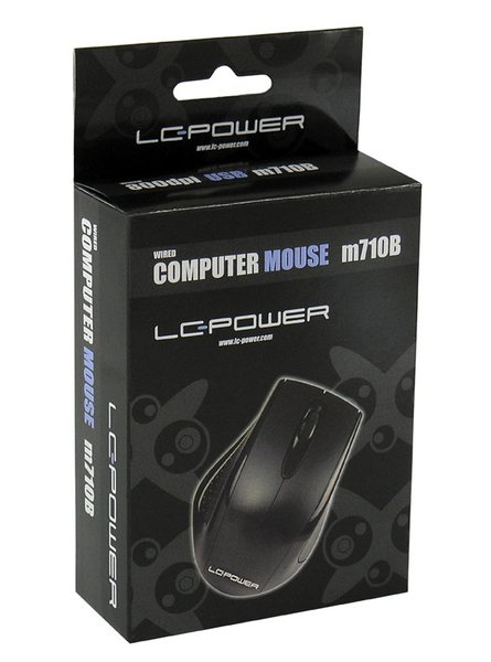 LC-Power LC-M710B hiiri Office Oikeakätinen USB A-tyyppi Optinen 800 DPI