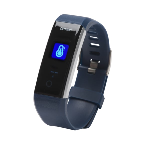Denver BFH-16 TFT Aktivitetstracker til håndled 2,44 cm (0.96") IP67 Sort, Blå