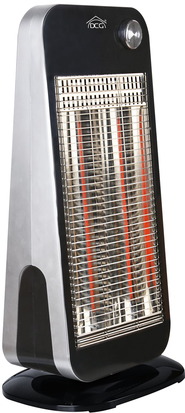 DCG Eltronic SA9849 sisälämmitin Sisätila Musta, Hopea 900 W Halogeeninen sähkölämmitin DCG Eltronic SA9849 sisälämmitin Sisätila Musta, Hopea 900 W Halogeeninen sähkölämmitin