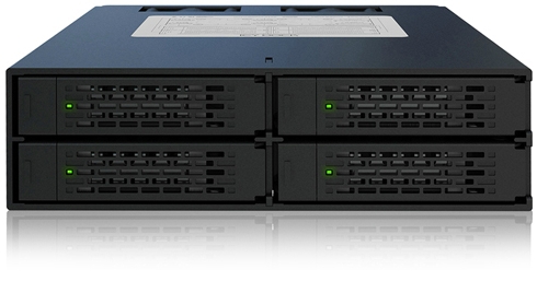 Miniatyrbild 4 av 8: Icy Dock MB994SP-4S drive bay-paneler Svart