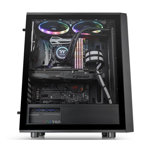 Pikkukuva 5 / 24: Thermaltake Versa J25 TG RGB Midi Tower Musta