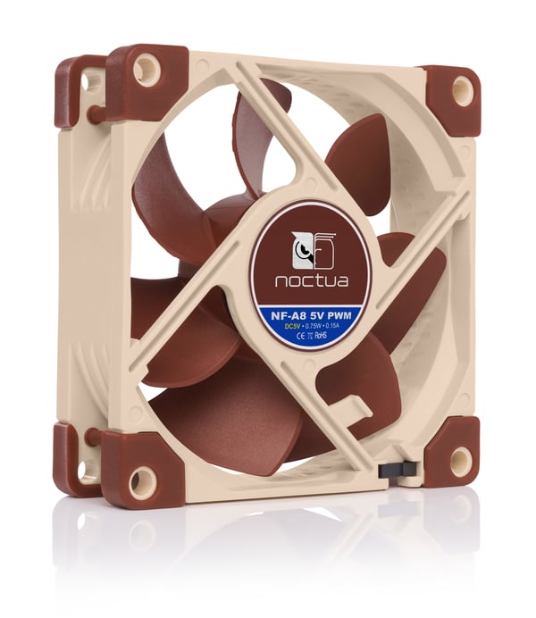 Miniatyrbillede 6 af 6: Noctua NF-A8 Computerkabinet Ventilator 8 cm Beige, Brun