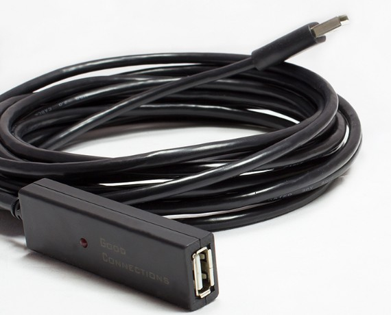 Miniatyrbillede 2 af 3: Alcasa GC-M0134 USB-kabel USB 2.0 20 m USB A 0,48 Gbit/sek. Sort