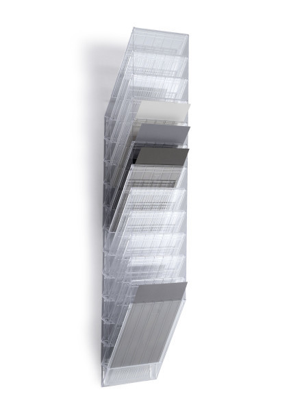 Miniatyrbild 1 av 4: Durable FLEXIBOXX dokumenthylla 12 galler Transparent