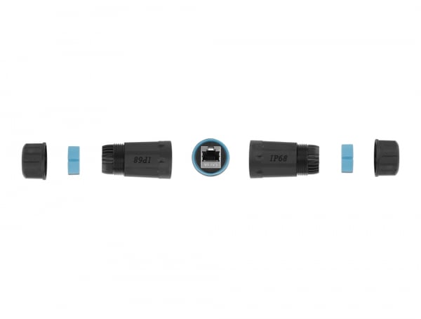 Miniatyrbild 2 av 2: DELOCK Kabelanslutning RJ45-uttag till RJ45-uttag Cat.6A