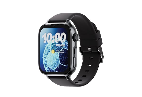 SaveFamily SaveWatch Plus 2 4,7 cm (1.85") AMOLED Digital 410 x 502 pixel Berøringsskærm 4G Sort Wi-Fi GPS (satellit)