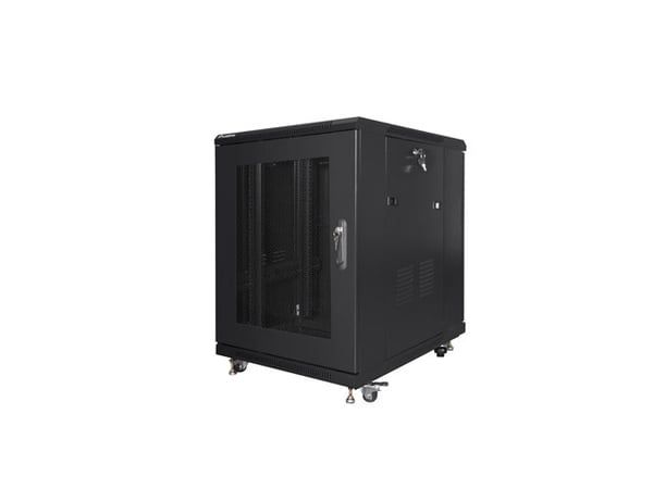 Lanberg FF01-6815-23B rack 19U Fristående rack Svart