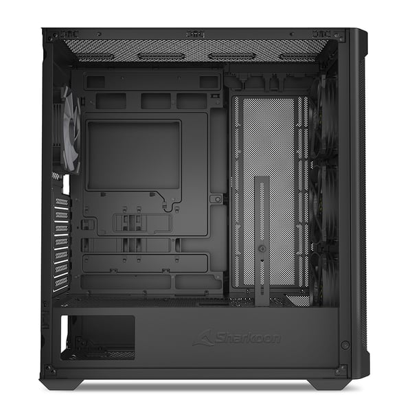 Miniatyrbillede 2 af 9: Sharkoon AK4W RGB Strip sort Tempered Glass - Midi/Minitower - ATX
