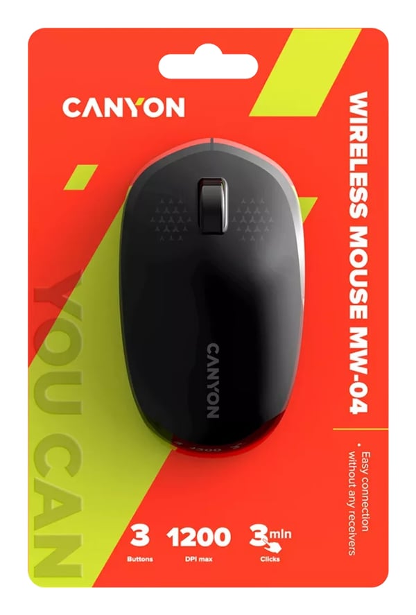 Canyon CNS-CMSW04B mus Universel Ambidextrous Bluetooth Optisk 1200 dpi