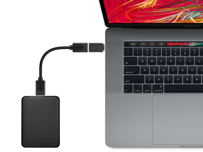 Hamlet XADTC-U2A-MF kabelomvandlare (hane/hona) USB Type-C USB Type-A Svart
