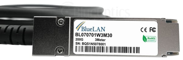 BlueOptics P06149-B24-BL InfiniBand och fiberoptisk kabel 2 m QSFP56 Korall, Silver