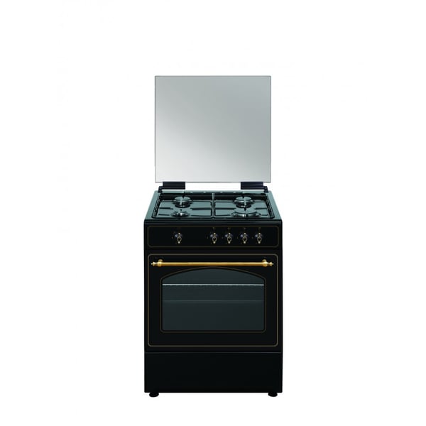 Vitrokitchen RU6060B komfur og ovn Fritstående komfur Gas Gaskomfur Anthracit