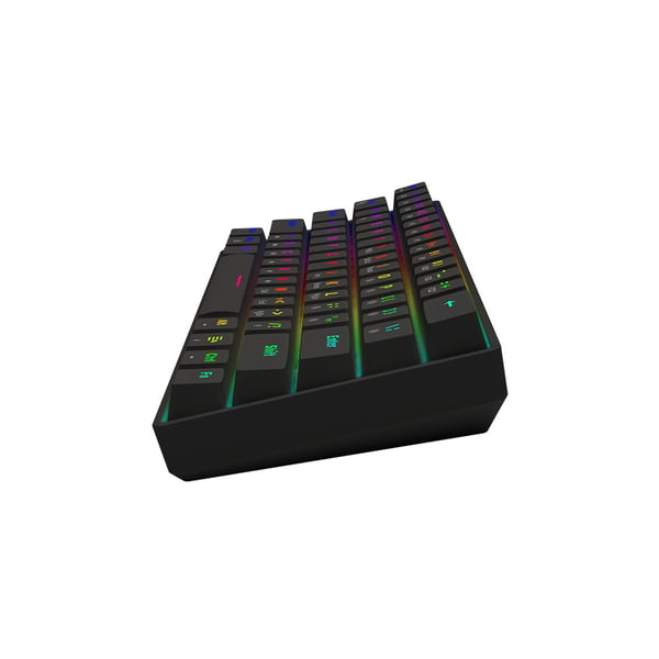 Miniatyrbillede 6 af 8: Savio BLACKOUT X2 BLUE tastatur Spil USB QWERTY US International Sort