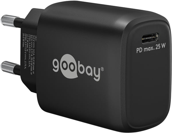 Miniatyrbillede 1 af 5: Goobay 65367 oplader til mobil enhed Laptop, Smartphone, Tablet Sort Vekselstrøm Indendørs