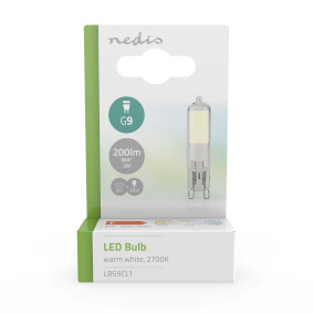 Nedis LBG9CL1 LED-lampe Varm hvid 2700 K 2 W G9 F