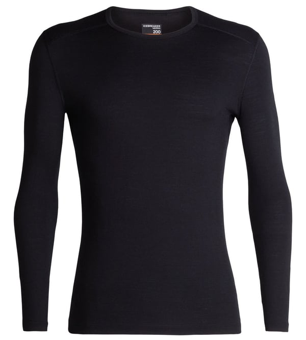 Miniatyrbillede 1 af 5: Icebreaker 200 Oasis Basis bluse Crew neck Langærmet Merinould