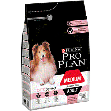 Purina Medium Adult Sensitive Skin 14 kg Voksen Laks