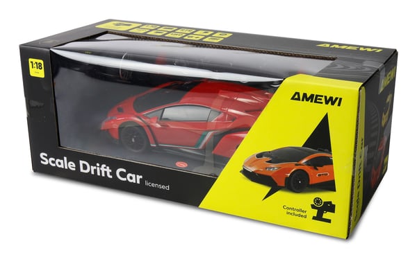 Pikkukuva 8 / 9: Amewi RC Drift Lisenssi Lamborghini Veneno punainen
