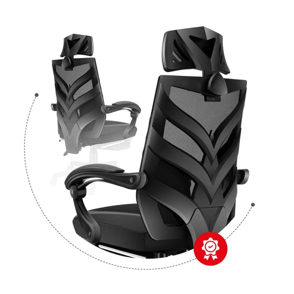 Huzaro Combat 5.0 PC-spelsstol Sits i nätmaterial Svart