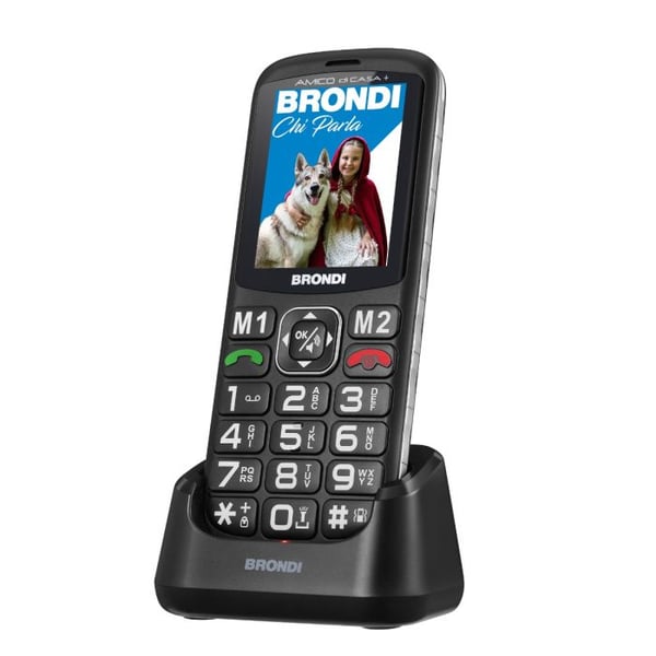 Miniatyrbild 1 av 3: Brondi AMICO DI CASA+ 6,1 cm (2.4") Svart Seniortelefon