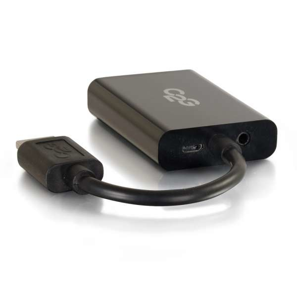 C2G 80501 0,2 m HDMI VGA (D-Sub) Musta