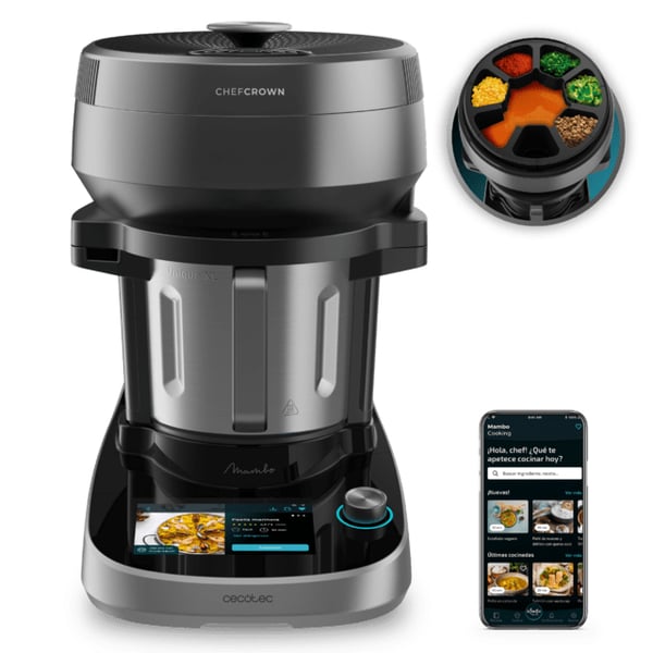 Pikkukuva 19 / 19: Cecotec Mambo CooKing Unique 2200 W 4,5 L Musta