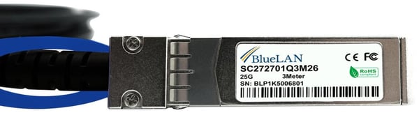 Miniatyrbillede 4 af 5: BlueOptics SFP28-DAC-3M-ZY InfiniBand og fiberoptisk kabel Sort