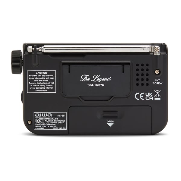 Miniatyrbillede 7 af 10: Aiwa RS-55BK radio Personligt Analog Sort
