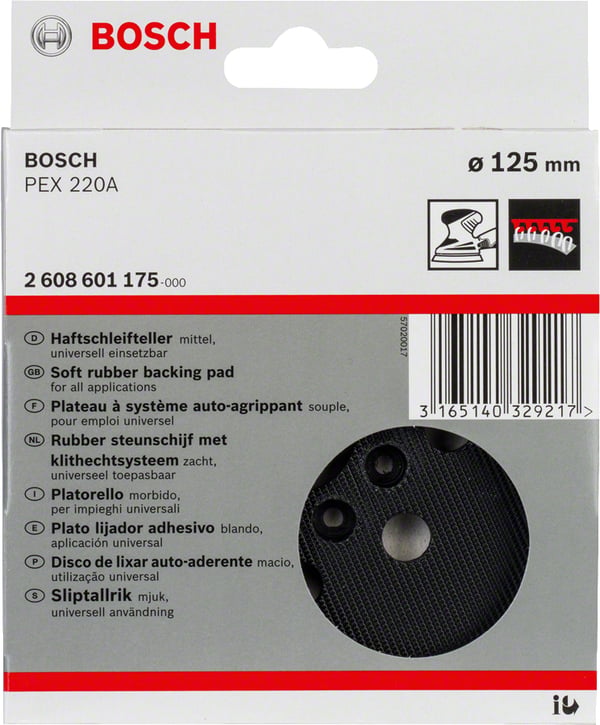 Bosch 2 608 601 175 tilbehør til slibemaskine 1 stk Slibepude