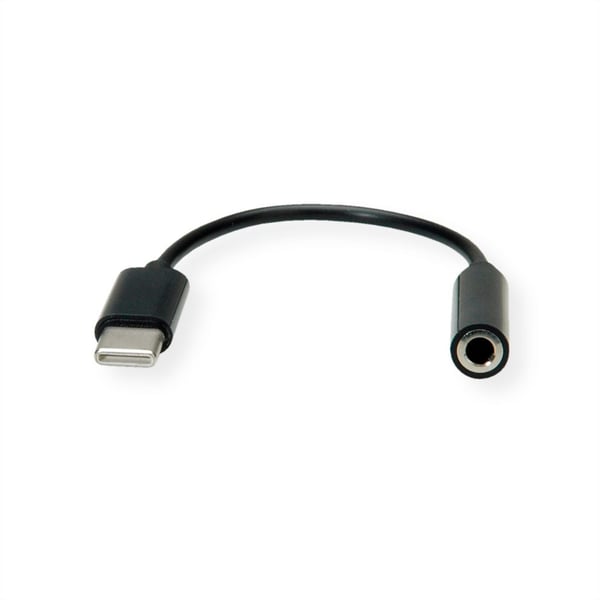 VALUE 12.99.3214 ljudkabel 0,13 m 3,5mm USB Svart