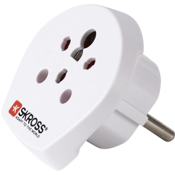 Miniatyrbillede 2 af 2: Skross 1.500217-E strømstik adapter Type C (eurostik) Universel Hvid