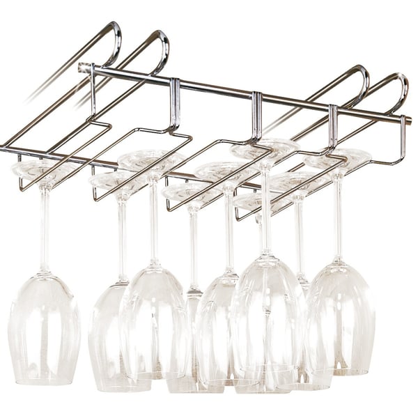 WENKO Cupboard insert glass holder Shottilasiteline Hopea Metalli 1 kpl