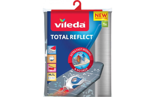 Miniatyrbillede 1 af 3: Vileda Total Reflect Betræk til strygebræt Blå, Grå, Hvid