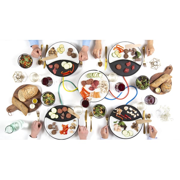 Miniatyrbild 7 av 15: Princess 103080 raclettegrill 4 personer 1000 W Svart