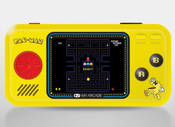 My Arcade Pac-Man Pocket Player bærbar spilkonsol 7,11 cm (2.8") Sort, Gul