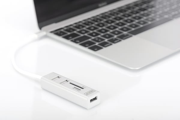 DIGITUS USB Typ-C OTG 3-Port Hub + Kortlæser
