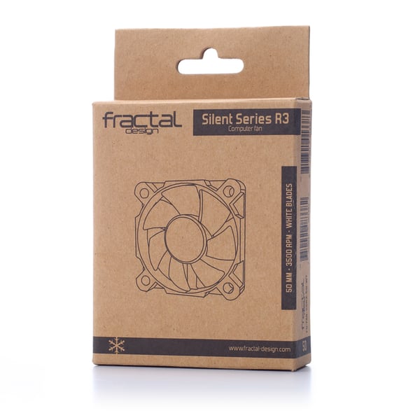 Miniatyrbillede 2 af 4: Fractal Design Silent Series R3 50mm Computerkabinet Ventilator 5 cm Sort, Hvid