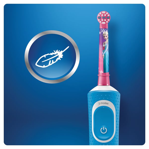 Pikkukuva 7 / 8: Oral-B Kids Frozen Lapsi Pyörivä/värähtelevä hammasharja Monivärinen