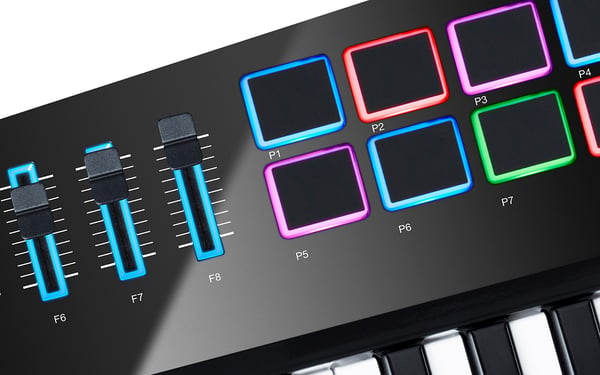 Miniatyrbild 3 av 5: Alesis VORTEX WIRELESS 2 MIDI-tangentbord 37 tangenter USB Svart, Vit